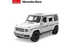 Металлическая машинка 1/32 Mercedes-Benz AMG G63 со звуком, белая RASTAR