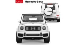 Металлическая машинка 1/32 Mercedes-Benz AMG G63 со звуком, белая RASTAR