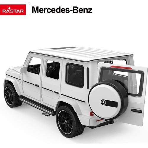 Металлическая машинка 1/32 Mercedes-Benz AMG G63 со звуком, белая RASTAR