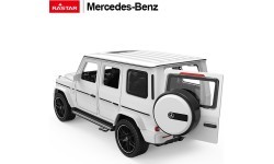 Металлическая машинка 1/32 Mercedes-Benz AMG G63 со звуком, белая RASTAR