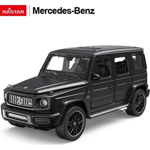 Metāla automašīna 1/32 Mercedes-Benz AMG G63 ar skaņu, melna, RASTAR