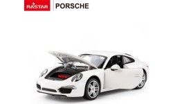 Metāla automašīna 1:24 Porsche 911 balta RASTAR