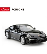 Metāla automašīna 1:24 Porsche 911, melna, RASTAR