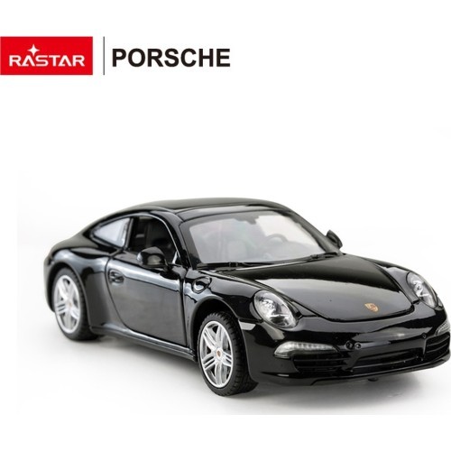 Metāla automašīna 1:24 Porsche 911, melna, RASTAR