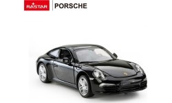 Металлическая машинка 1:24 Porsche 911, чёрная, RASTAR