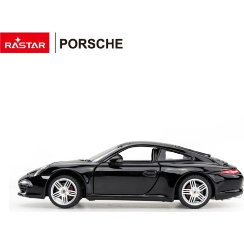 Metāla automašīna 1:24 Porsche 911, melna, RASTAR