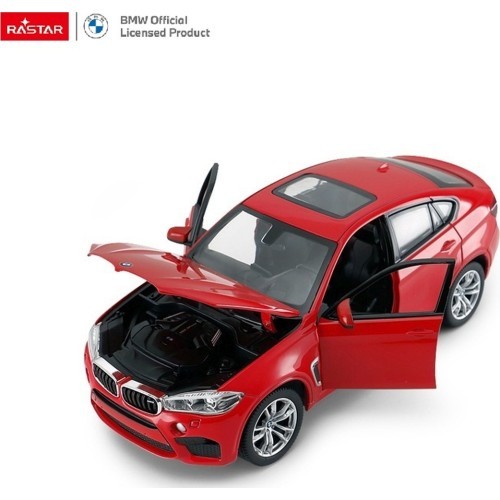 Металлическая машинка 1:24 BMW X6M красная RASTAR