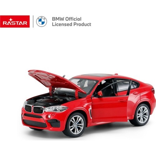 Металлическая машинка 1:24 BMW X6M красная RASTAR