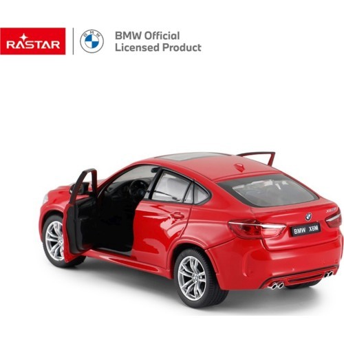 Metāla automašīna 1:24 BMW X6M sarkana RASTAR