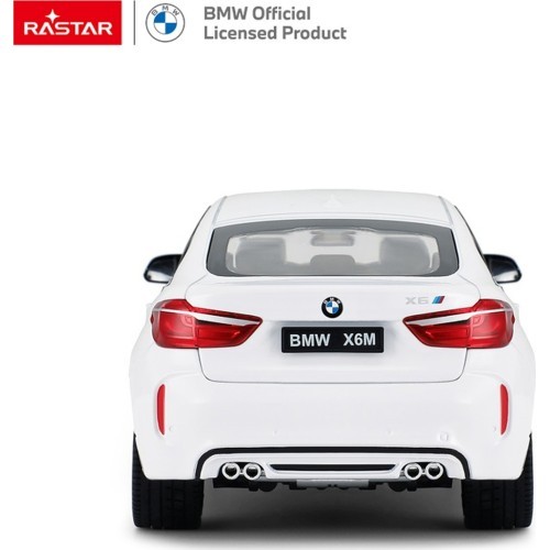 Металлическая машина 1:24 BMW X6M белая RASTAR