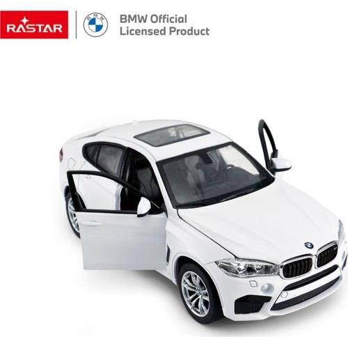 Металлическая машина 1:24 BMW X6M белая RASTAR
