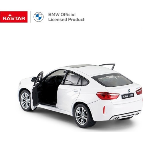 Металлическая машина 1:24 BMW X6M белая RASTAR