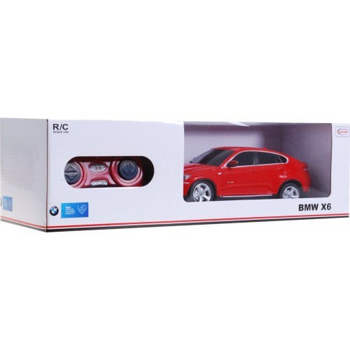Tālvadības automašīna BMW X6 sarkana 1:24 RASTAR