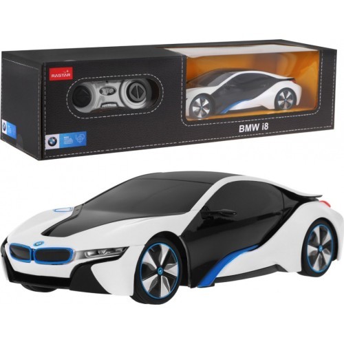 Радиоуправляемая машинка BMW i8, белая, 1:24 RASTAR