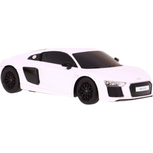 Tālvadības automašīna Audi R8, balta 1:24 RASTAR