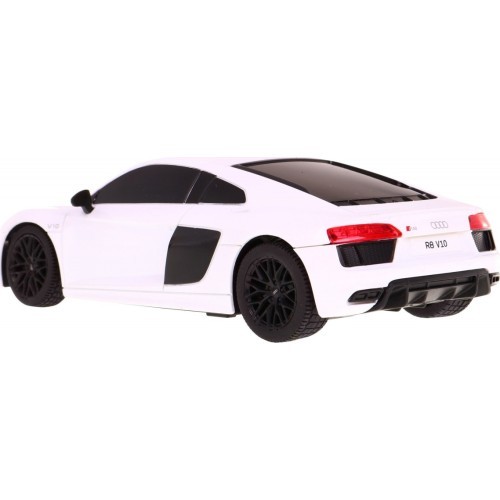 Tālvadības automašīna Audi R8, balta 1:24 RASTAR