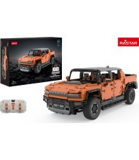 Konstruktors R/C automašīna 1:10 Hummer EV oranžs RASTAR