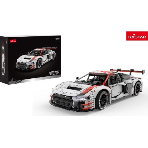 Конструктор автомобиль 1:8 Audi R8 LMS GT3 белый RASTAR