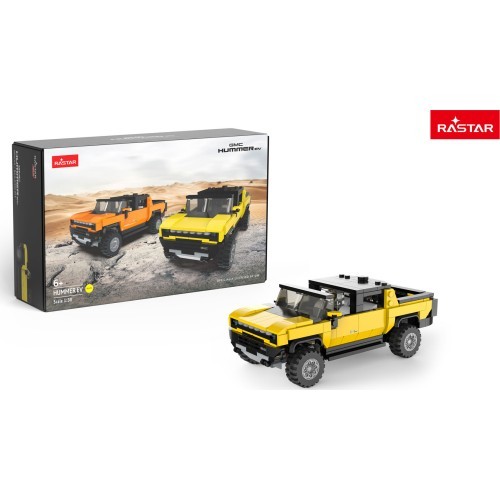 Konstruktors automašīna Hummer EV 1:30 dzeltens RASTAR