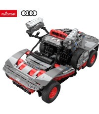Konstruktors automašīna 1:14 Audi RS Q e-tron pelēks RASTAR