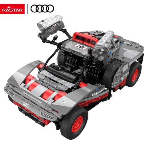 Konstruktors automašīna 1:14 Audi RS Q e-tron pelēks RASTAR
