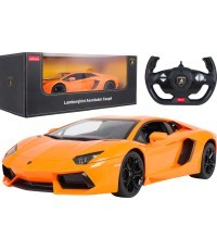 Tālvadības automašīna RASTAR Lamborghini Aventador 1:10, oranža