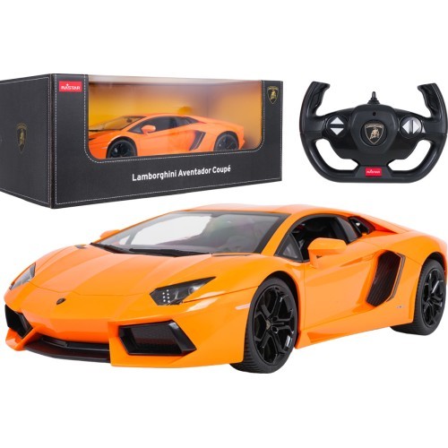 Tālvadības automašīna RASTAR Lamborghini Aventador 1:10, oranža
