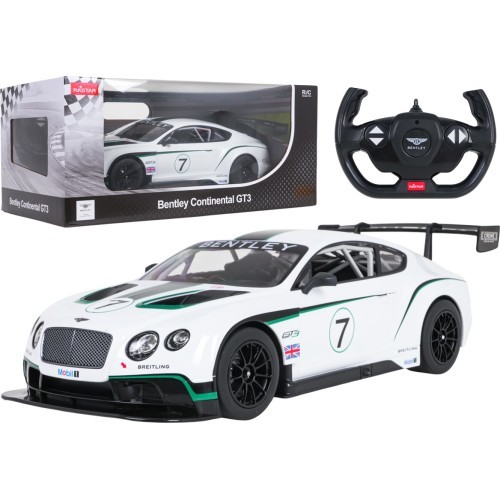 Tālvadības automašīna 1:14 Bentley Continental GT3 balta RASTAR
