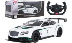 Tālvadības automašīna 1:14 Bentley Continental GT3 balta RASTAR
