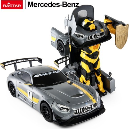 Машина/Робот 2в1 R/C 1:14 Mercedes-AMG GT3 серый Rastar
