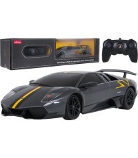 Tālvadības automašīna 1:24 Lamborghini Murcielago LP670-4 Superveloce, pelēka, RASTAR