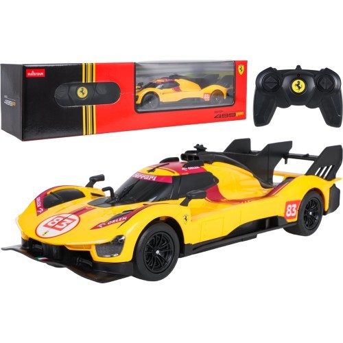 R/C car 1:24 Ferrari 499P-N83 Yellow RASTAR