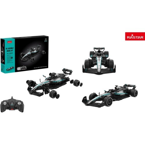 Tālvadības automašīna 1:16 Mercedes-AMG F1 W16 E Performance, konstruktors, melns, RASTAR