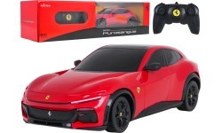 Tālvadības automašīna RASTAR Ferrari Purosangue 1:24, sarkana