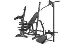 Set MS36_2.0 | Double-sided adjustable training bench + gantry stands + prayer bar + press + lift - Marbo Sport