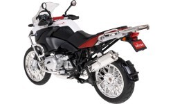 Metāla motocikls BMW R1200GS 1:9 RASTAR, balts