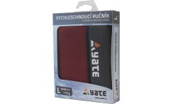 Quick-drying Towel Yate, Size L, 60x90 cm - Ruby