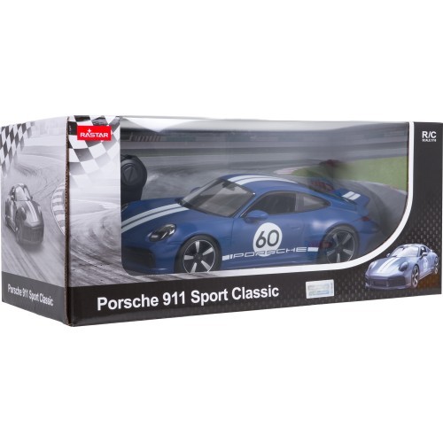 Радиоуправляемая машина 1:16 Porsche 911 Sport Classic синяя RASTAR