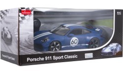 Tālvadības automašīna 1:16 Porsche 911 Sport Classic zila RASTAR