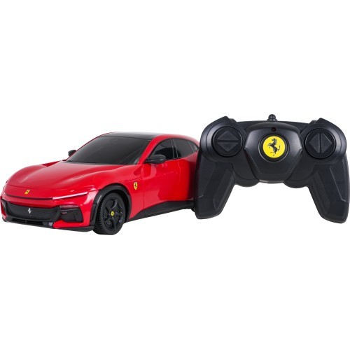 Tālvadības automašīna RASTAR Ferrari Purosangue 1:24, sarkana