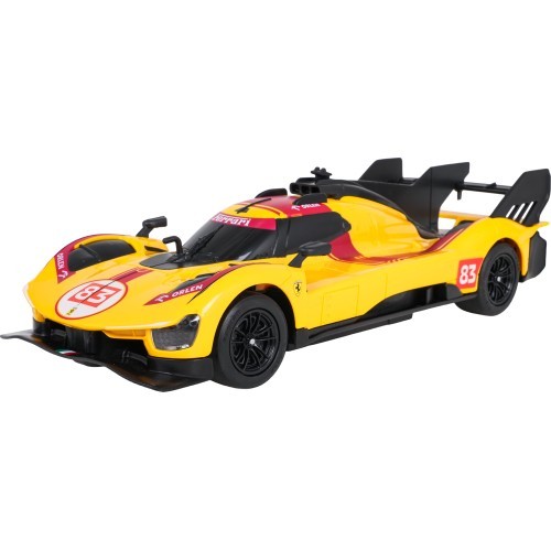 Tālvadības automašīna 1:24 Ferrari 499P-N83 dzeltena RASTAR