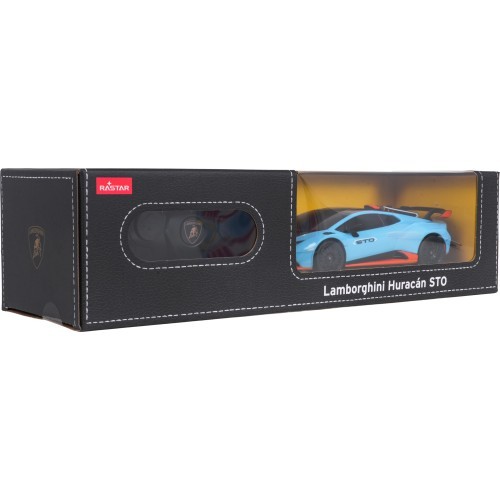 Tālvadības automašīna 1:24 Lamborghini Huracan STO, zila, RASTAR