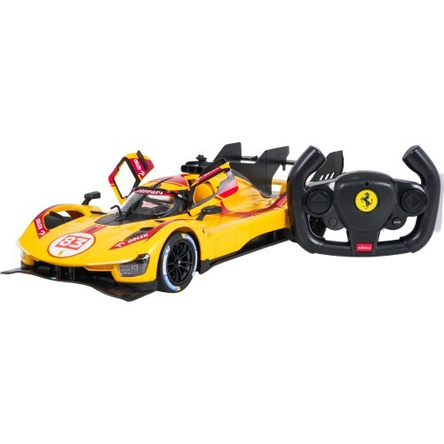 Tālvadības automašīna 1:14 Ferrari 499P dzeltena RASTAR