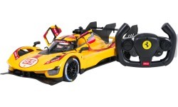 Tālvadības automašīna 1:14 Ferrari 499P dzeltena RASTAR