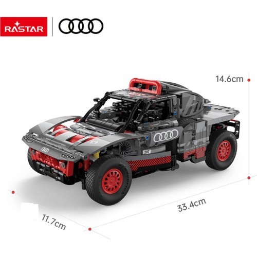Конструктор автомобиль 1:14 Audi RS Q e-tron серый RASTAR