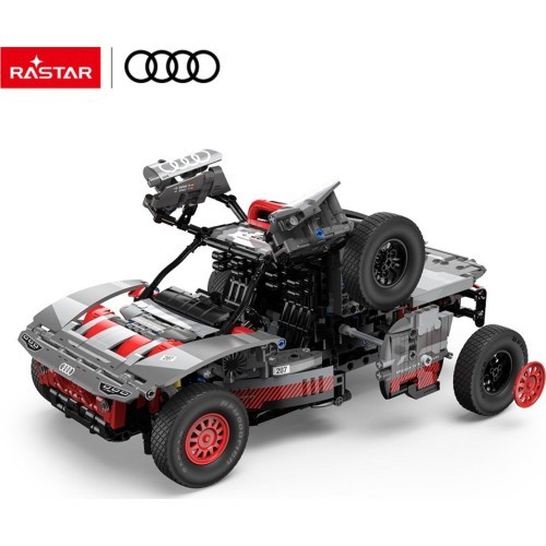 Konstruktors automašīna 1:14 Audi RS Q e-tron pelēks RASTAR