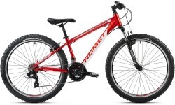 Romet Rambler R6.1 2025 bicycle, red-white-grey