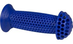 FORCE kids' handlebar grips 100mm, rubber, blue