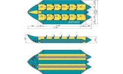 Spinera Professional Double Multirider ūdens atrakcija 2x5 personām