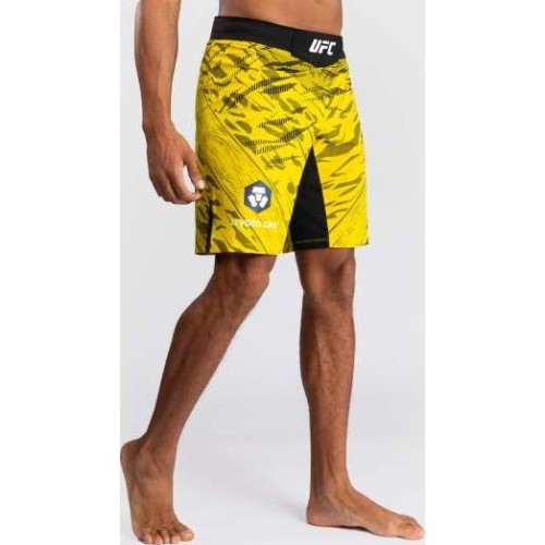 UFC Fusion by Venum Authentic Fight Night vīriešu cīņas šorti, garā piegriezuma, dzelteni